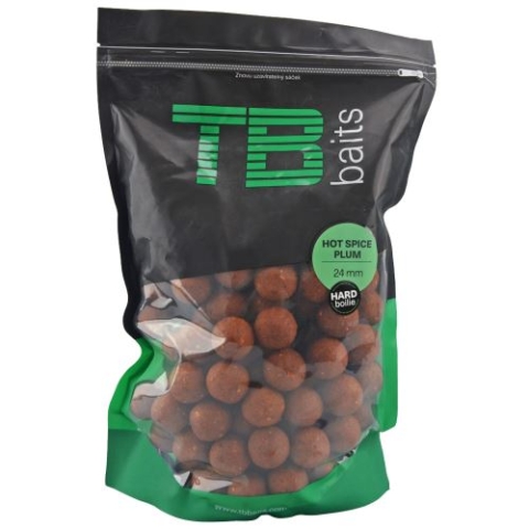 TB Baits Hard Boilie Hot Spice Plum 250g 24mm